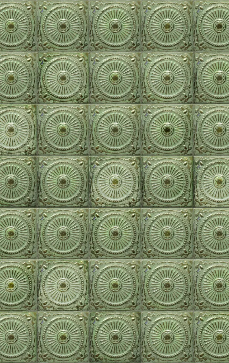 Green Tiles 10’X16’ Ultracloth (120 X 192 Inch) Backdrop