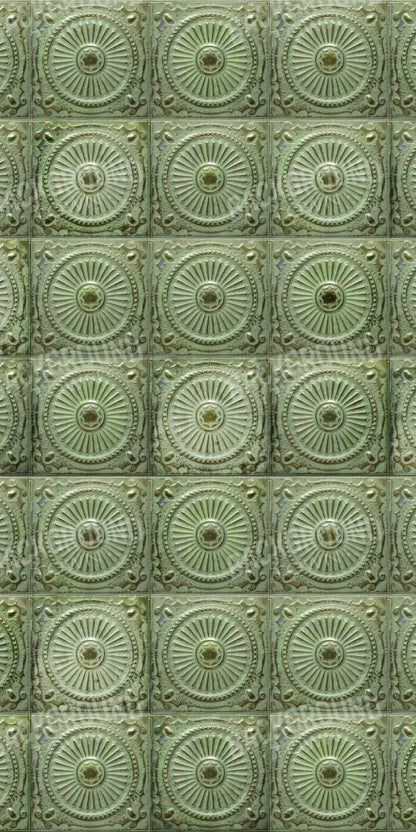 Green Tiles 10’X20’ Ultracloth (120 X 240 Inch) Backdrop