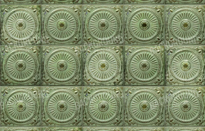 Green Tiles 12’X8’ Ultracloth (144 X 96 Inch) Backdrop