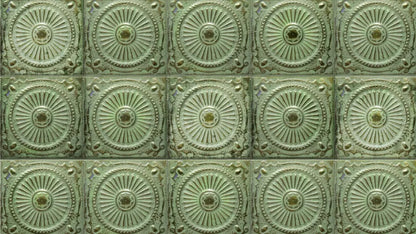 Green Tiles 14’X8’ Ultracloth (168 X 96 Inch) Backdrop