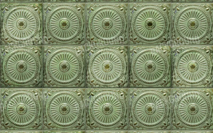 Green Tiles 14’X9’ Ultracloth (168 X 108 Inch) Backdrop