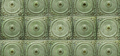 Green Tiles 16’X8’ Ultracloth (192 X 96 Inch) Backdrop