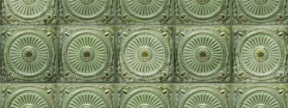 Green Tiles 20’X8’ Ultracloth (240 X 96 Inch) Backdrop