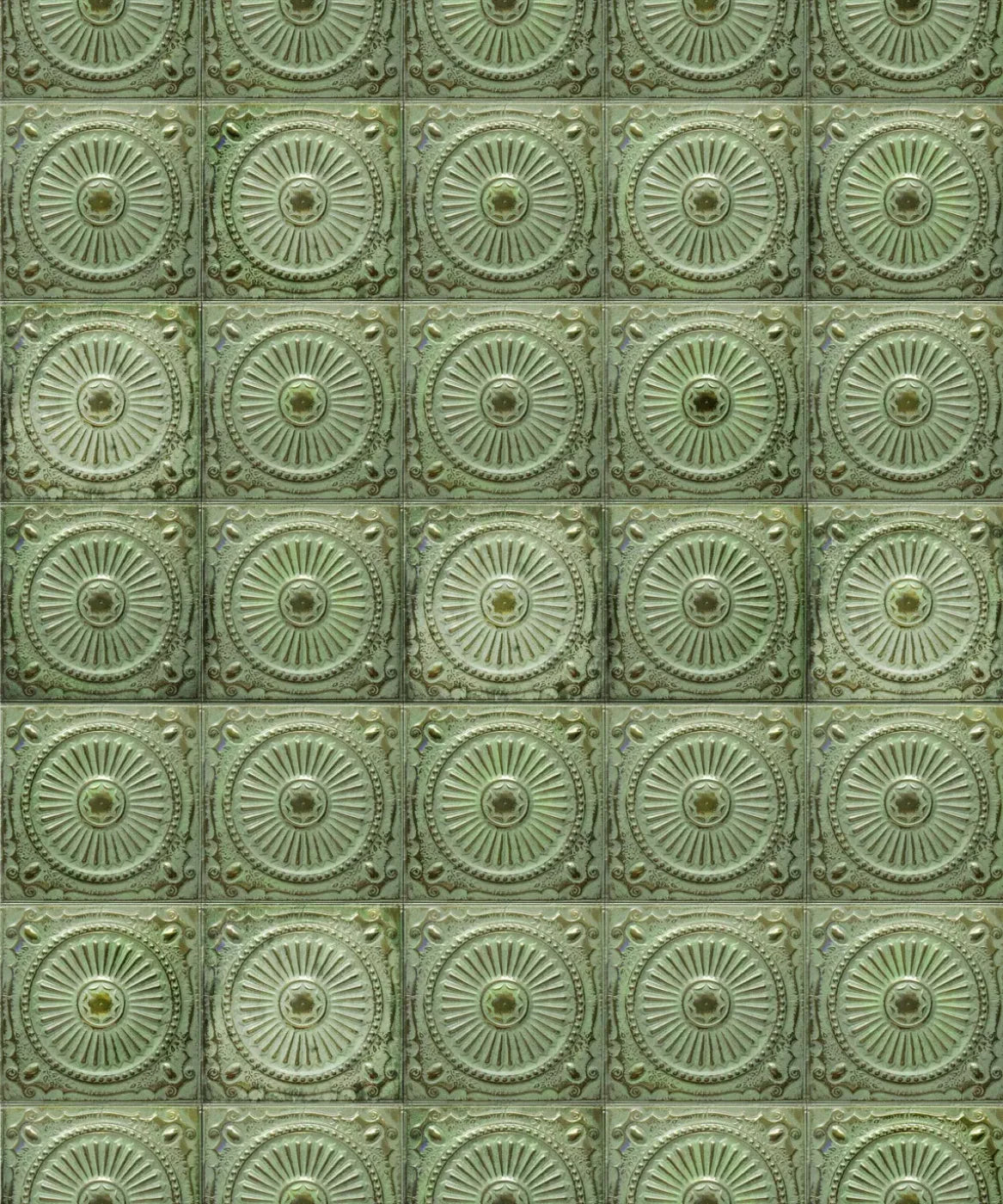 Green Steel and Metal Backdrop for Photography