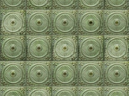 Green Tiles 7’X5’ Ultracloth (84 X 60 Inch) Backdrop