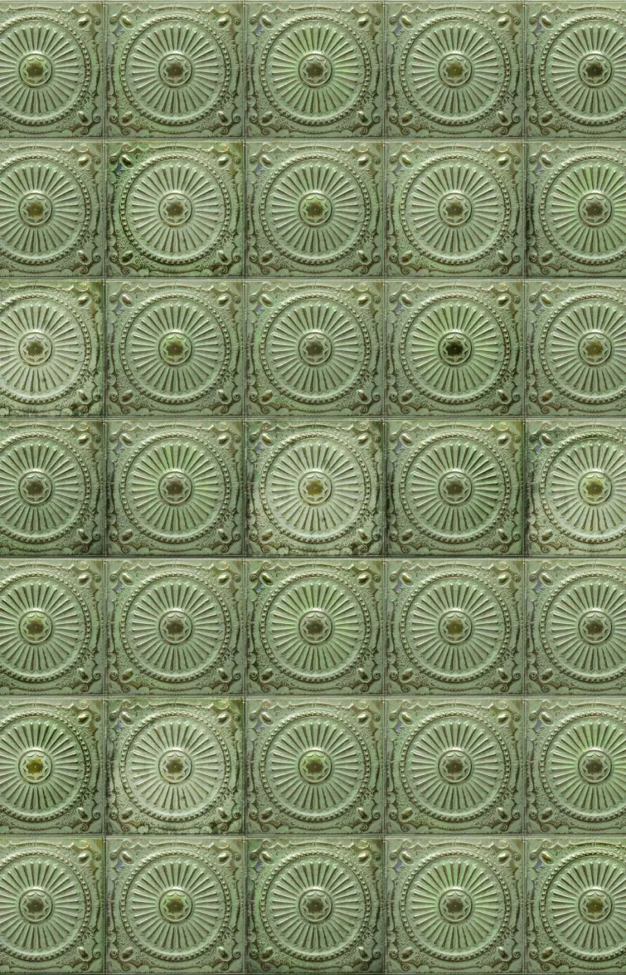 Green Tiles 8’X12’ Ultracloth (96 X 144 Inch) Backdrop
