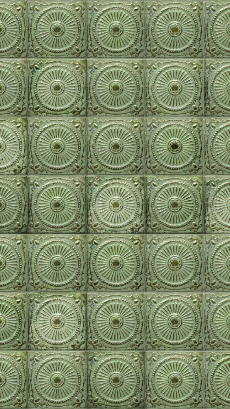 Green Tiles 8’X14’ Ultracloth (96 X 168 Inch) Backdrop