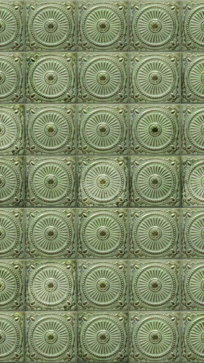 Green Tiles 8’X14’ Ultracloth (96 X 168 Inch) Backdrop