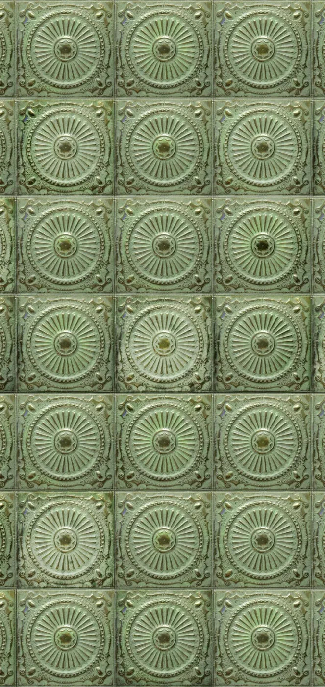 Green Tiles 8’X16’ Ultracloth (96 X 192 Inch) Backdrop