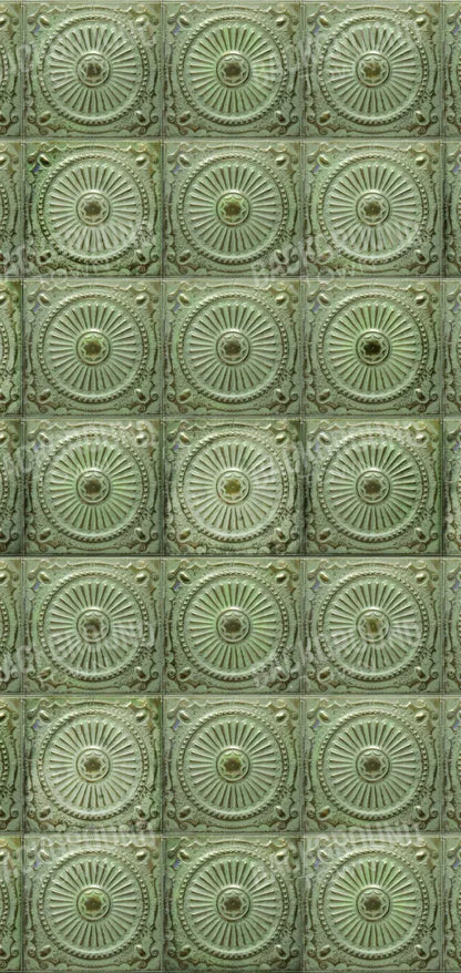 Green Tiles 8’X16’ Ultracloth (96 X 192 Inch) Backdrop