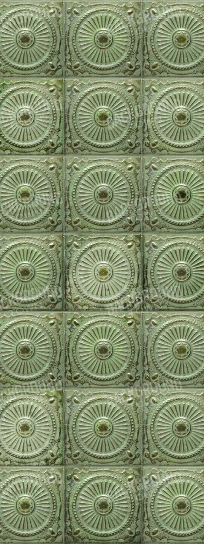 Green Tiles 8’X20’ Ultracloth (96 X 240 Inch) Backdrop