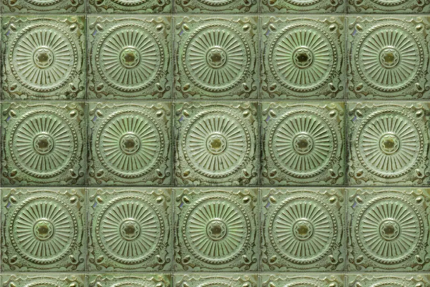 Green Tiles Backdrop