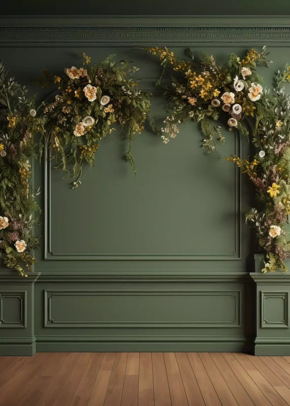 Green Wall I 5X7 Ultracloth ( 60 X 84 Inch ) Backdrop