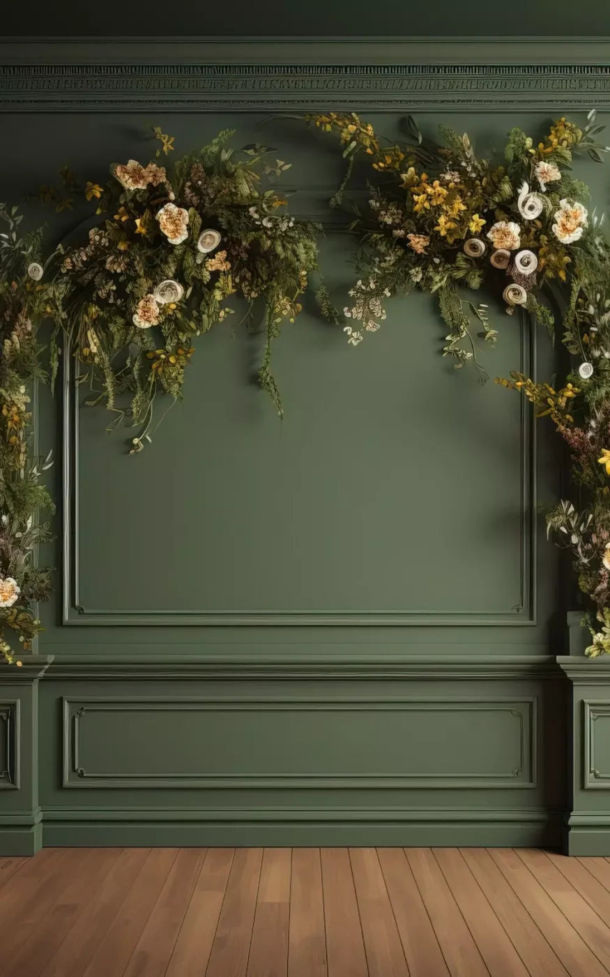 Green Wall I 5X8 Ultracloth ( 60 X 96 Inch ) Backdrop
