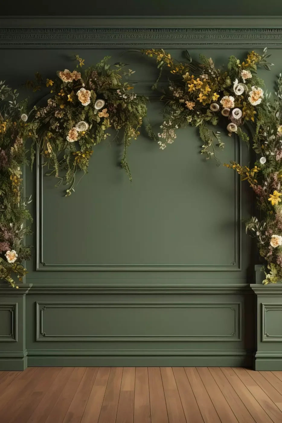 Green Wall I 8X12 Ultracloth ( 96 X 144 Inch ) Backdrop