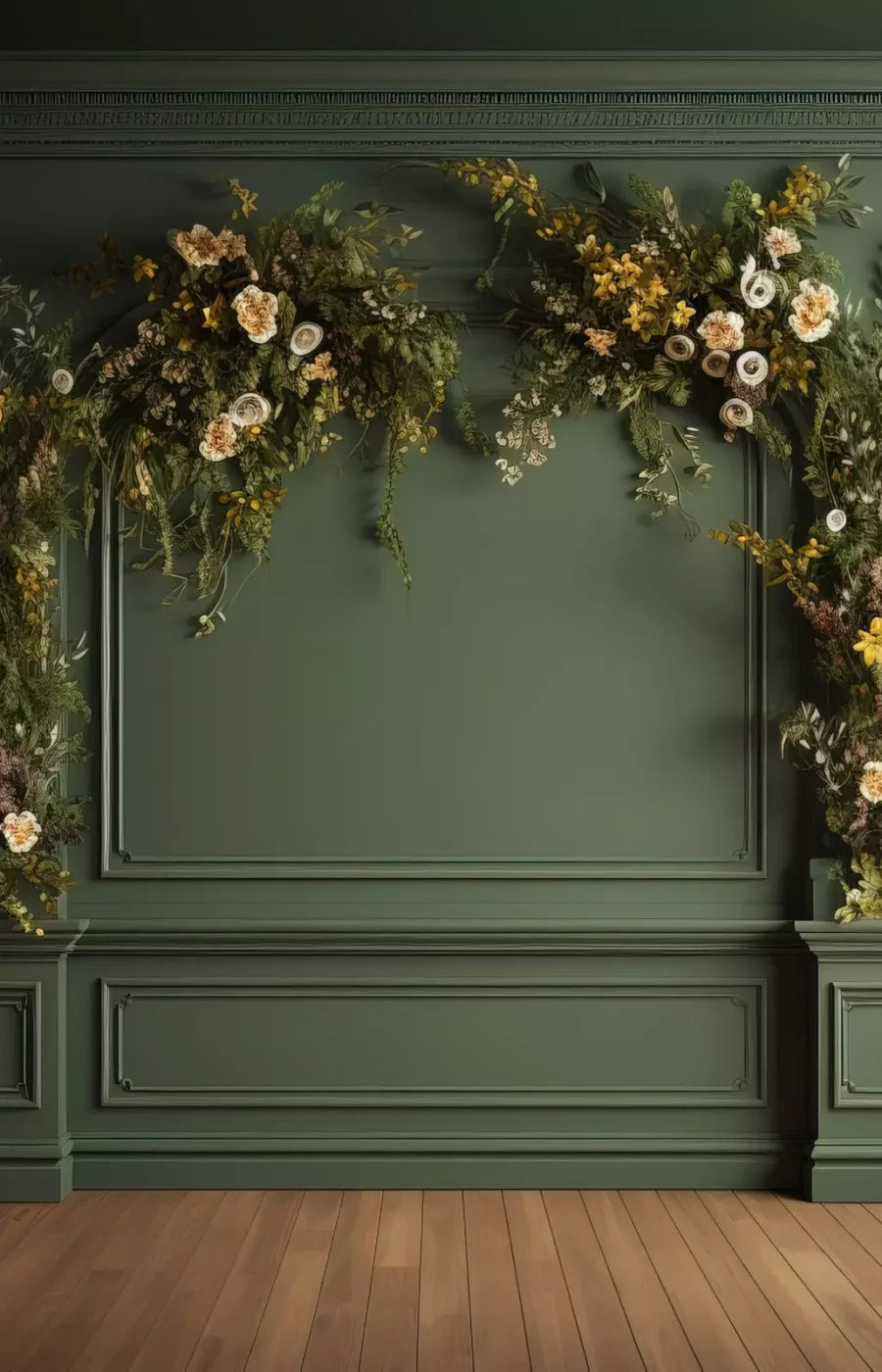 Green Wall I 9X14 Ultracloth ( 108 X 168 Inch ) Backdrop