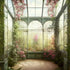 Green Floral Backdrop for Photography