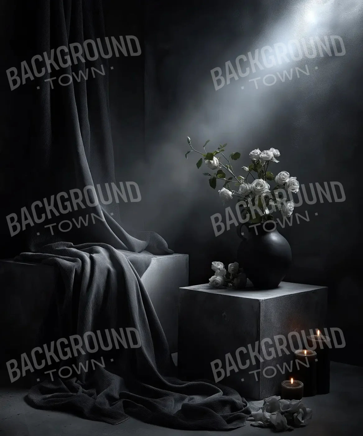 Grey Corner 10’x12’ UltraCloth (120 x 144 inch) Backdrop