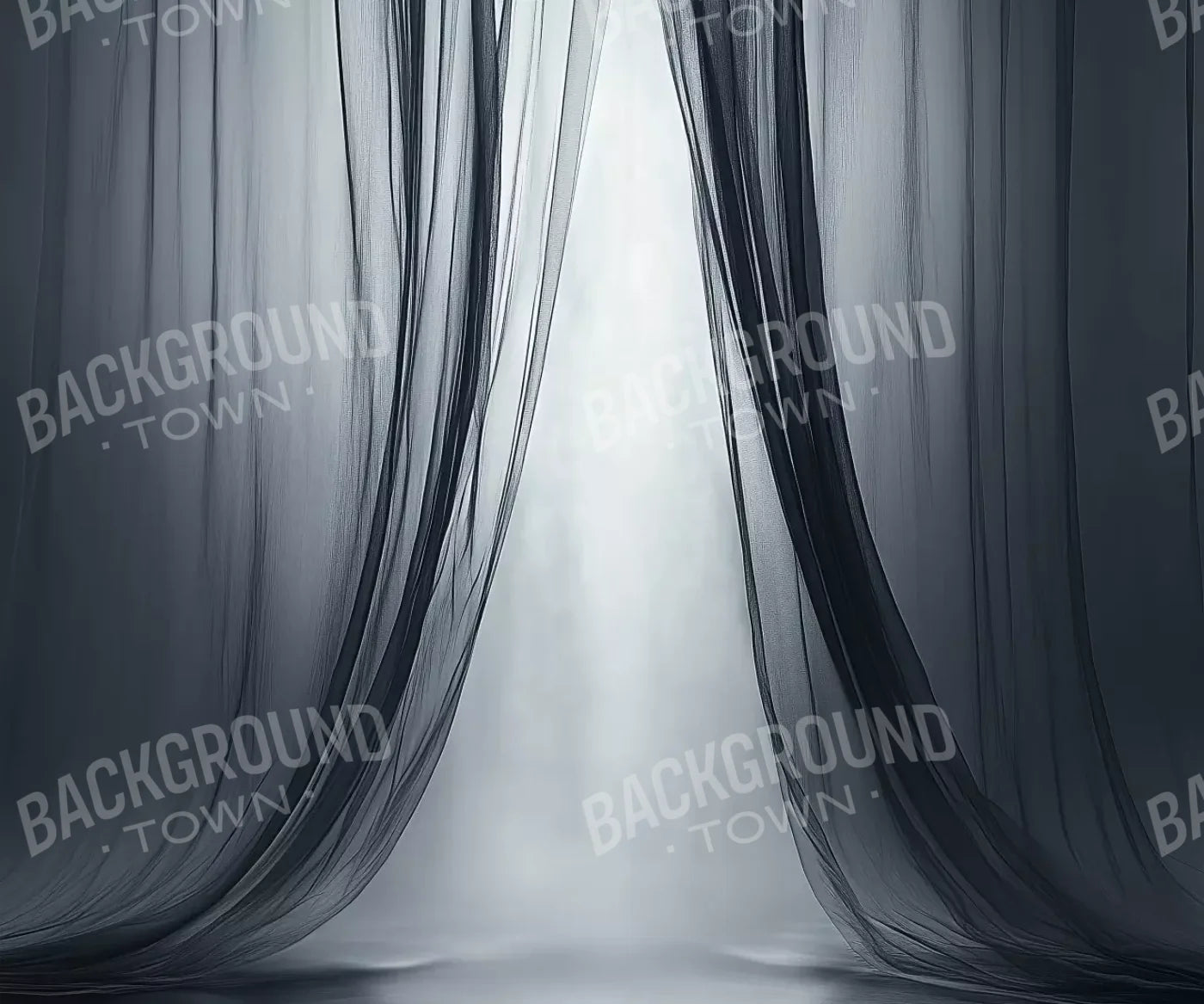 Grey Sheer Curtains I 12’X10’ Ultracloth (144 X 120 Inch) Backdrop