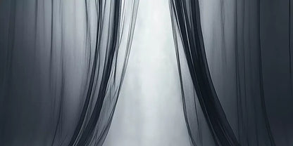 Grey Sheer Curtains I 16’X8’ Ultracloth (192 X 96 Inch) Backdrop
