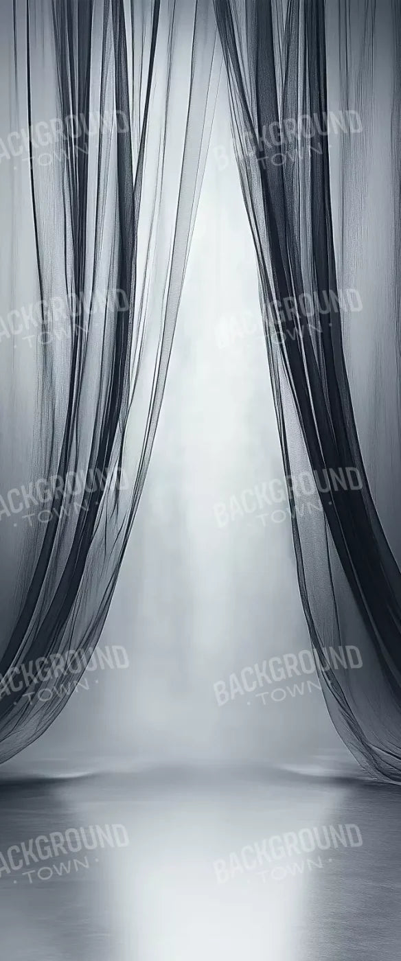 Grey Sheer Curtains I 5’X12’ Ultracloth For Westcott X-Drop (60 X 144 Inch) Backdrop