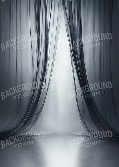 Grey Sheer Curtains I 5’X7’ Ultracloth (60 X 84 Inch) Backdrop