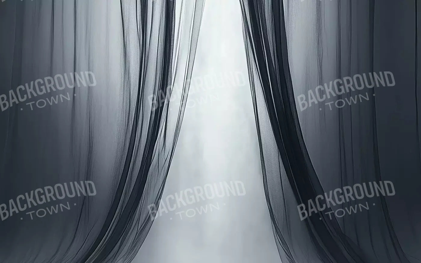 Grey Sheer Curtains I 8’X5’ Ultracloth (96 X 60 Inch) Backdrop