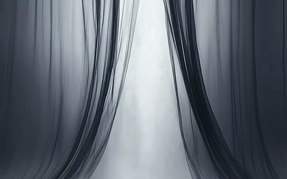 Grey Sheer Curtains I 16’X10’ Ultracloth (192 X 120 Inch) Backdrop