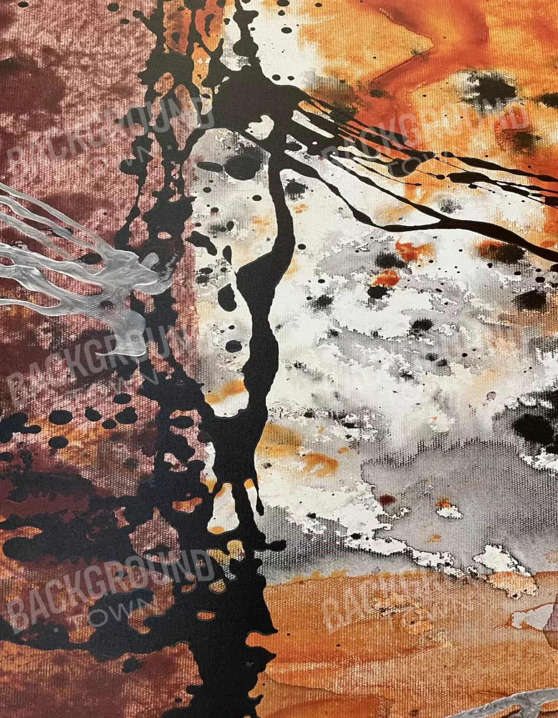Grunge Splat 4 6X8 Fleece ( 72 X 96 Inch ) Backdrop