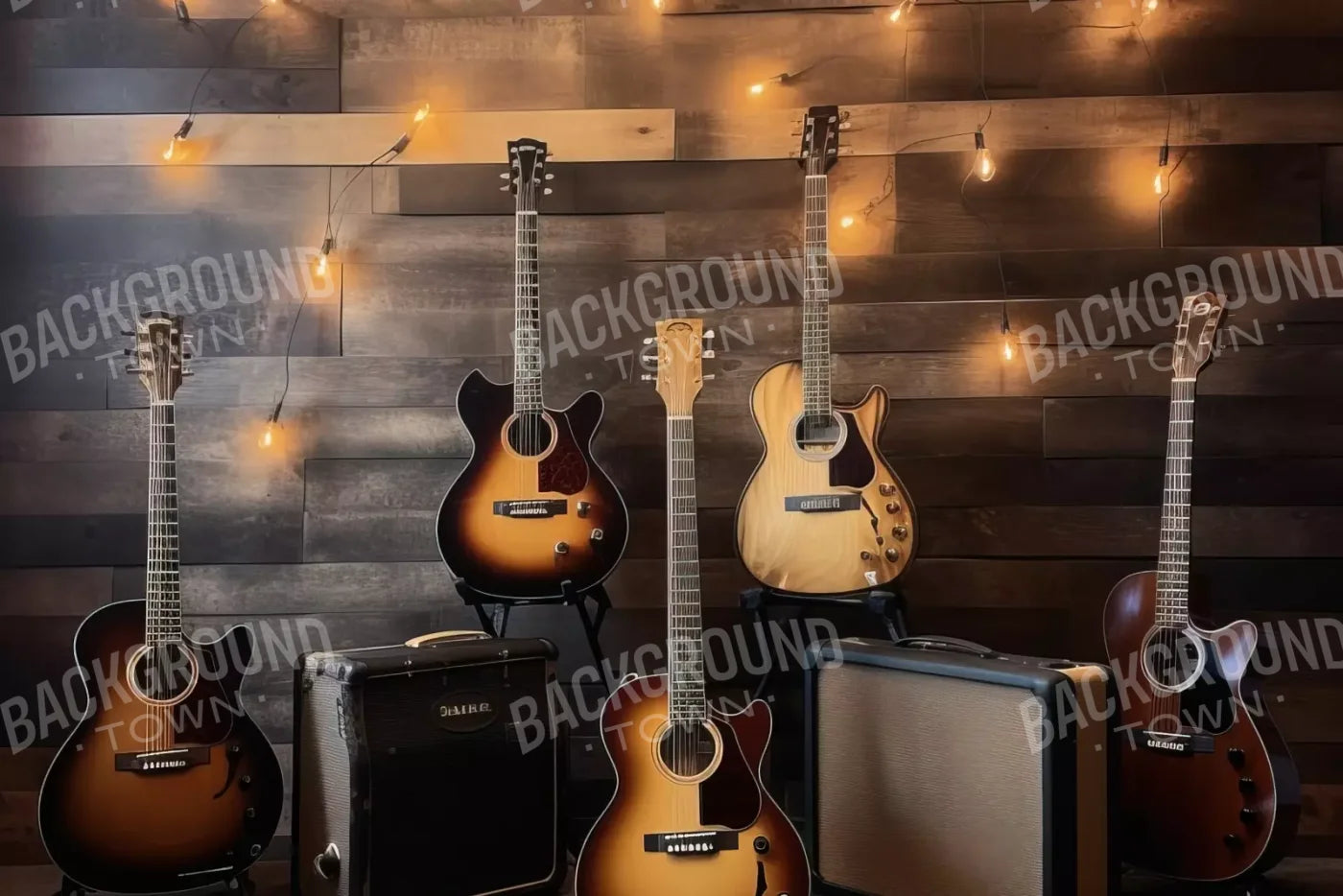 Guitar 1 12X8 Ultracloth ( 144 X 96 Inch ) Backdrop