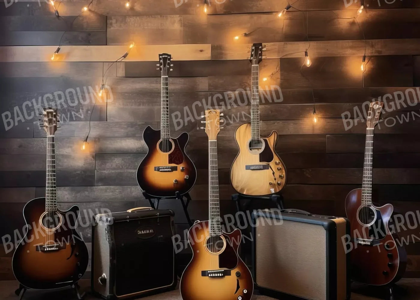 Guitar 1 7X5 Ultracloth ( 84 X 60 Inch ) Backdrop