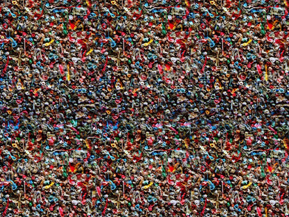 Gum Wall 10X8 Fleece ( 120 X 96 Inch ) Backdrop