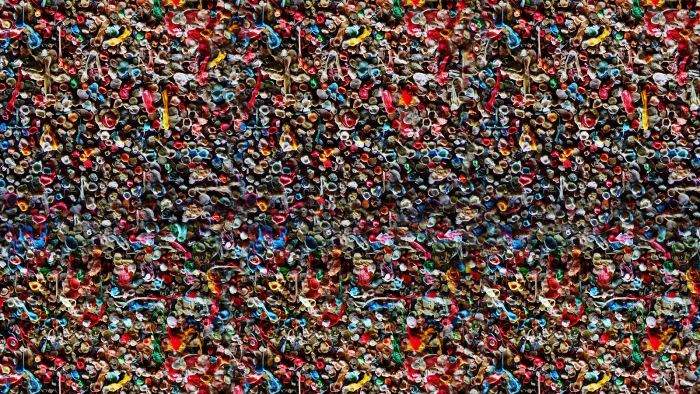 Gum Wall 14X8 Ultracloth ( 168 X 96 Inch ) Backdrop