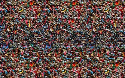 Gum Wall 14X9 Ultracloth ( 168 X 108 Inch ) Backdrop