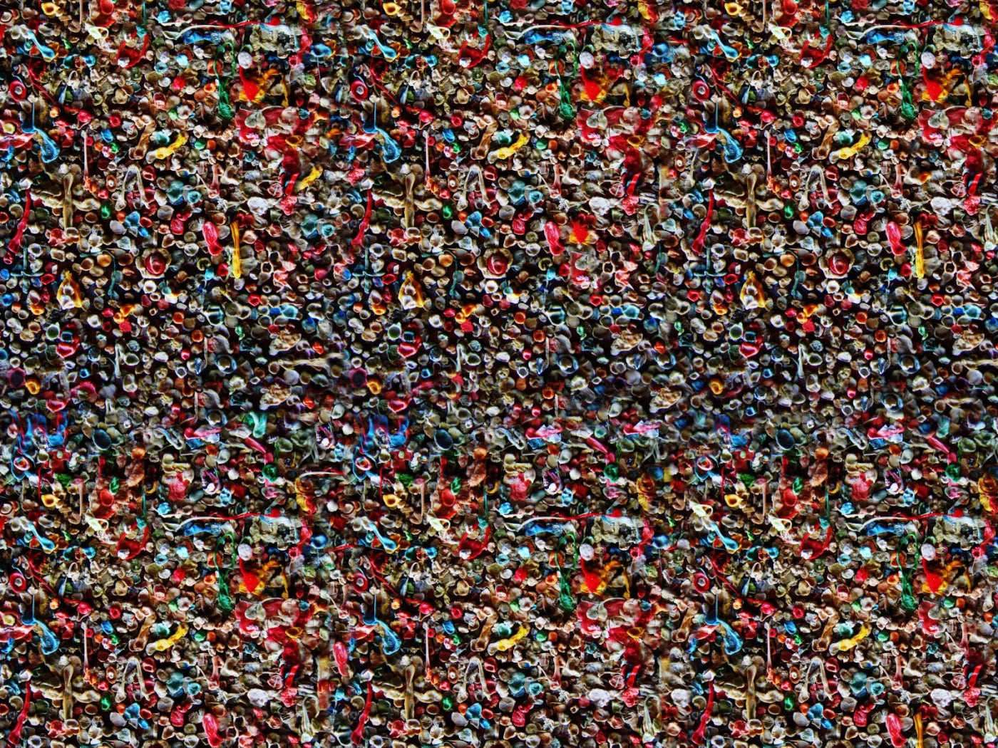 Gum Wall 68X5 Fleece ( 80 X 60 Inch ) Backdrop