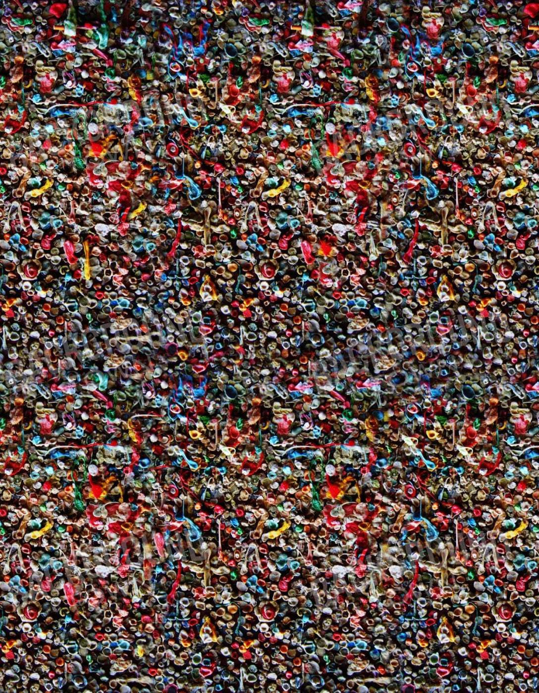 Gum Wall 6X8 Fleece ( 72 X 96 Inch ) Backdrop