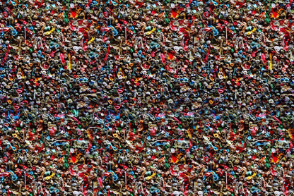 Gum Wall 8X5 Ultracloth ( 96 X 60 Inch ) Backdrop