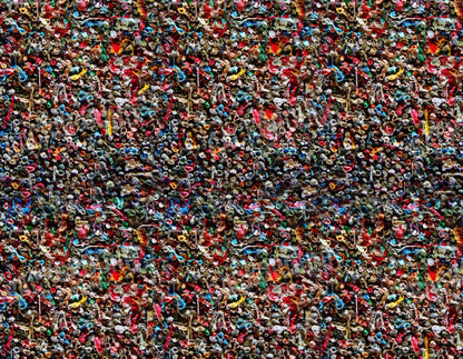 Gum Wall 8X6 Fleece ( 96 X 72 Inch ) Backdrop