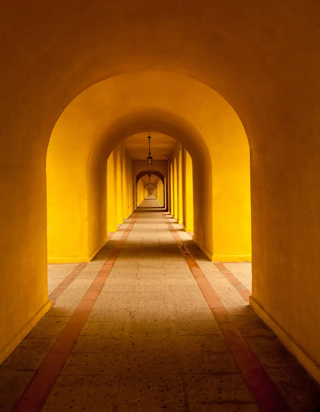 Hall Archway 6X8 Fleece ( 72 X 96 Inch ) Backdrop