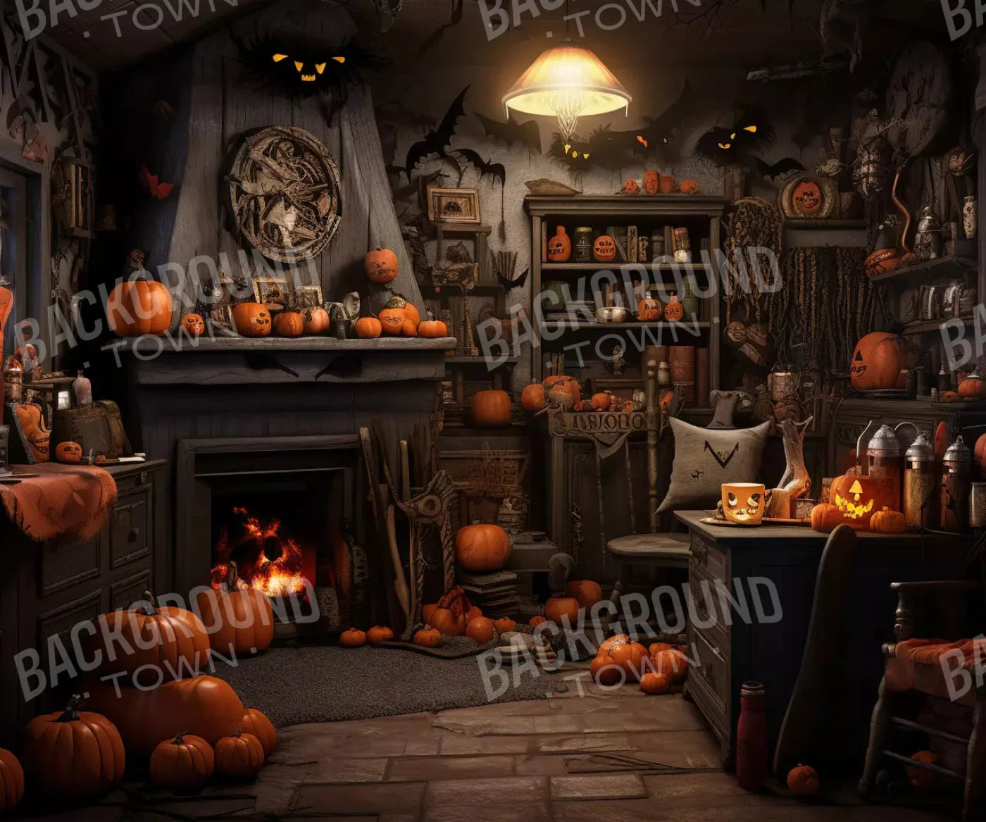 Brown Halloween Backdrop for Photography