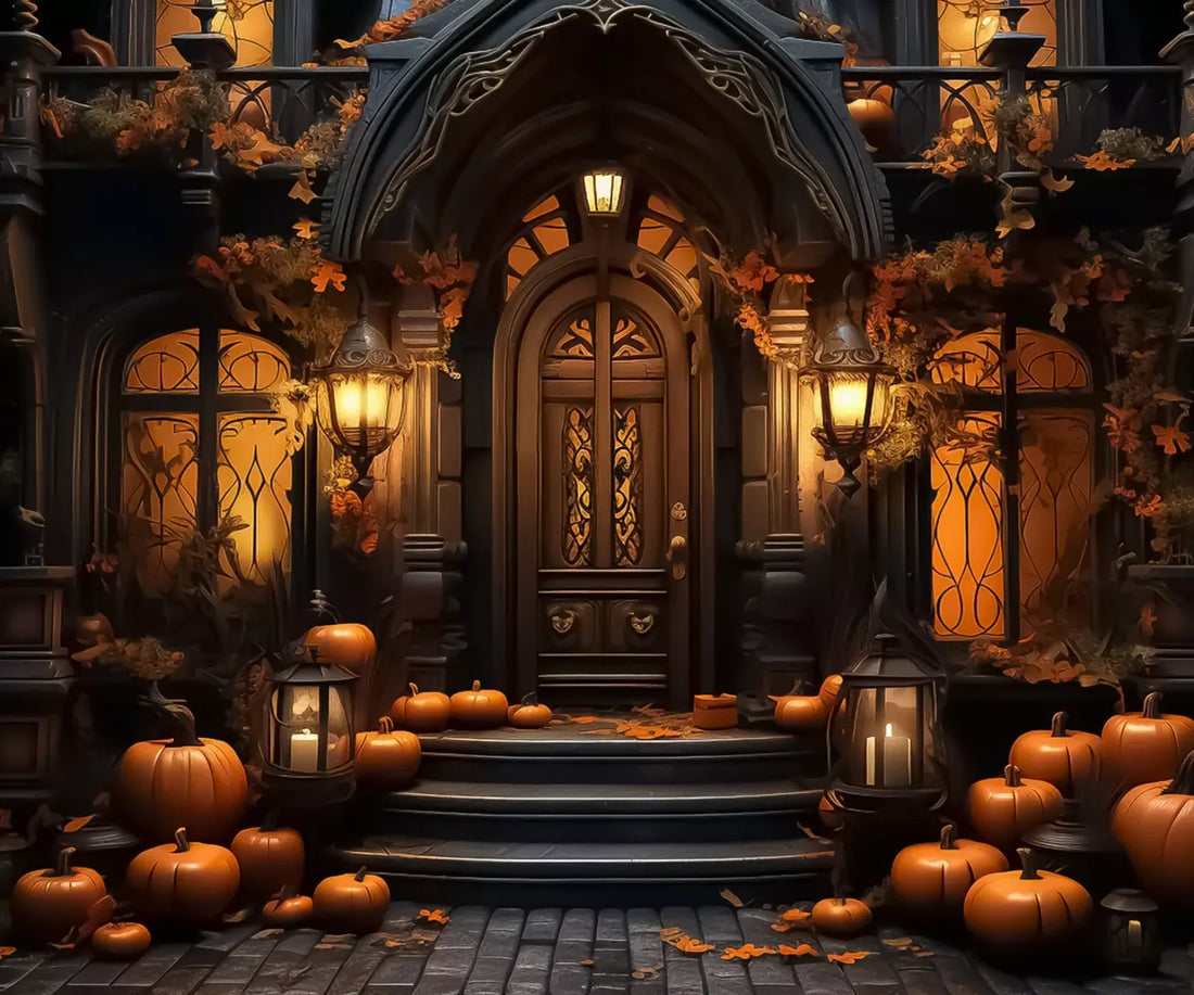 Orange Halloween Backdrop for Photography