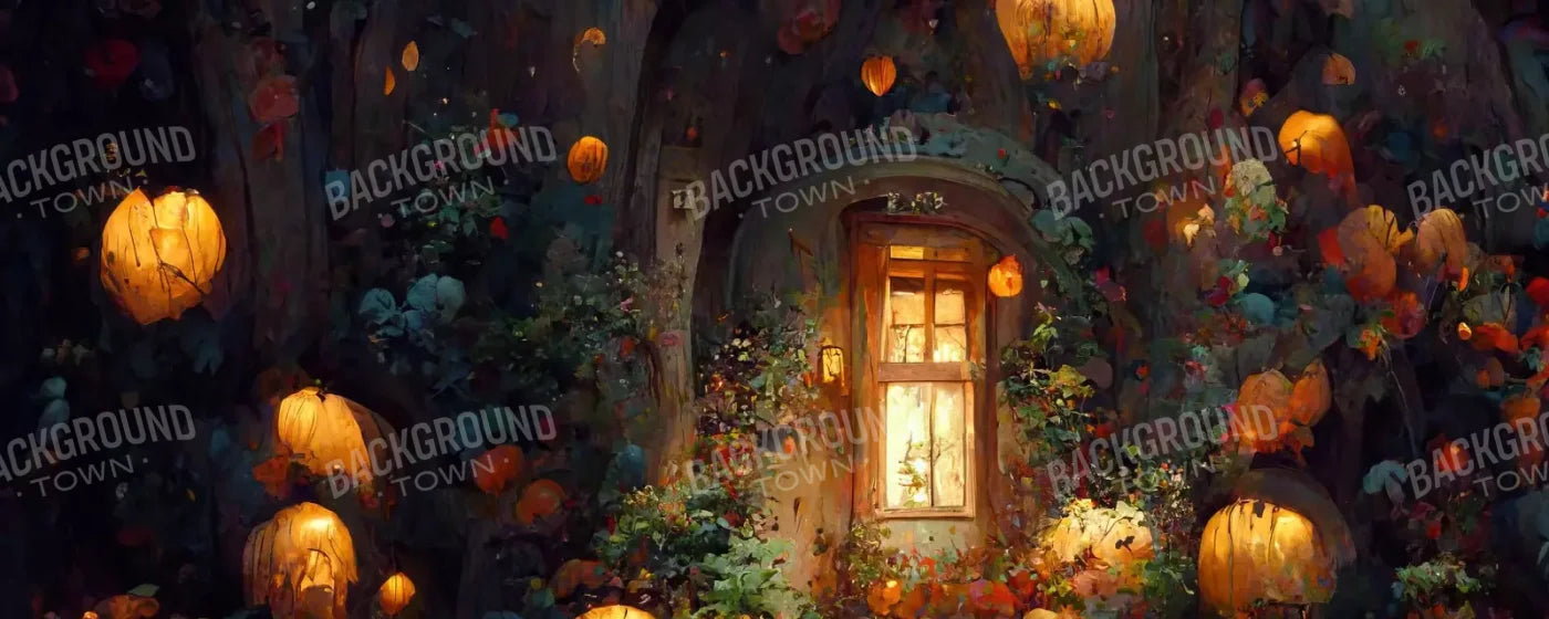 Halloween Fairy Garden 20’X8’ Ultracloth (240 X 96 Inch) Backdrop