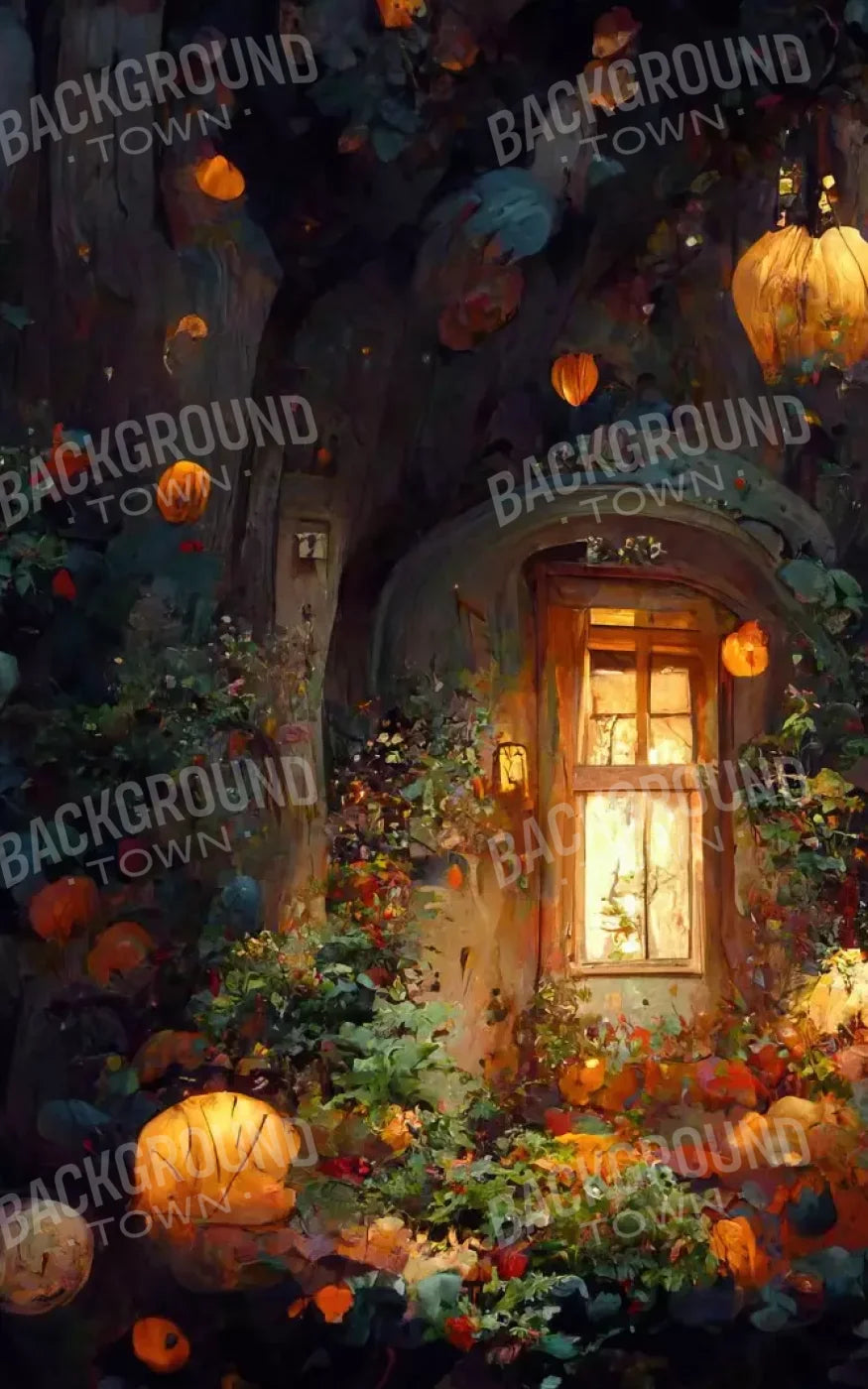 Halloween Fairy Garden 5’X8’ Ultracloth (60 X 96 Inch) Backdrop