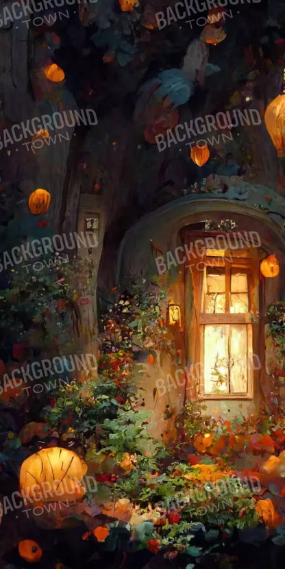 Halloween Fairy Garden 8’X16’ Ultracloth (96 X 192 Inch) Backdrop