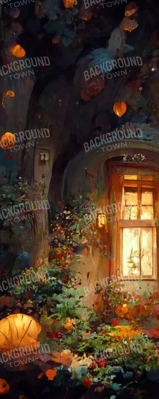 Halloween Fairy Garden 8’X20’ Ultracloth (96 X 240 Inch) Backdrop