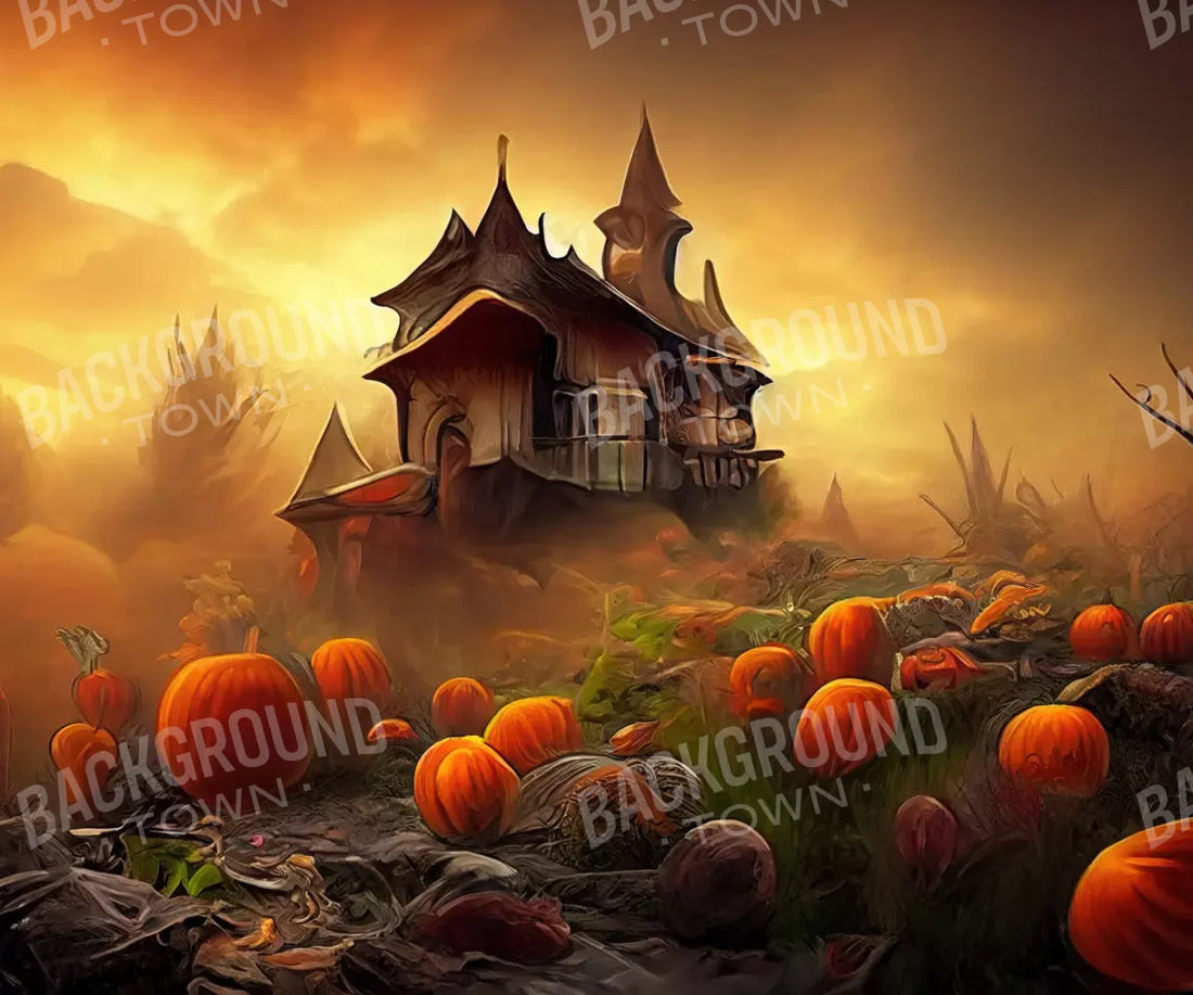 Orange Halloween Backdrop for Photography