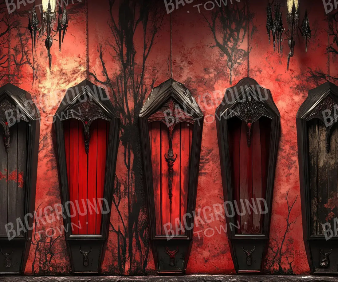 Red Halloween Backdrop for Photography