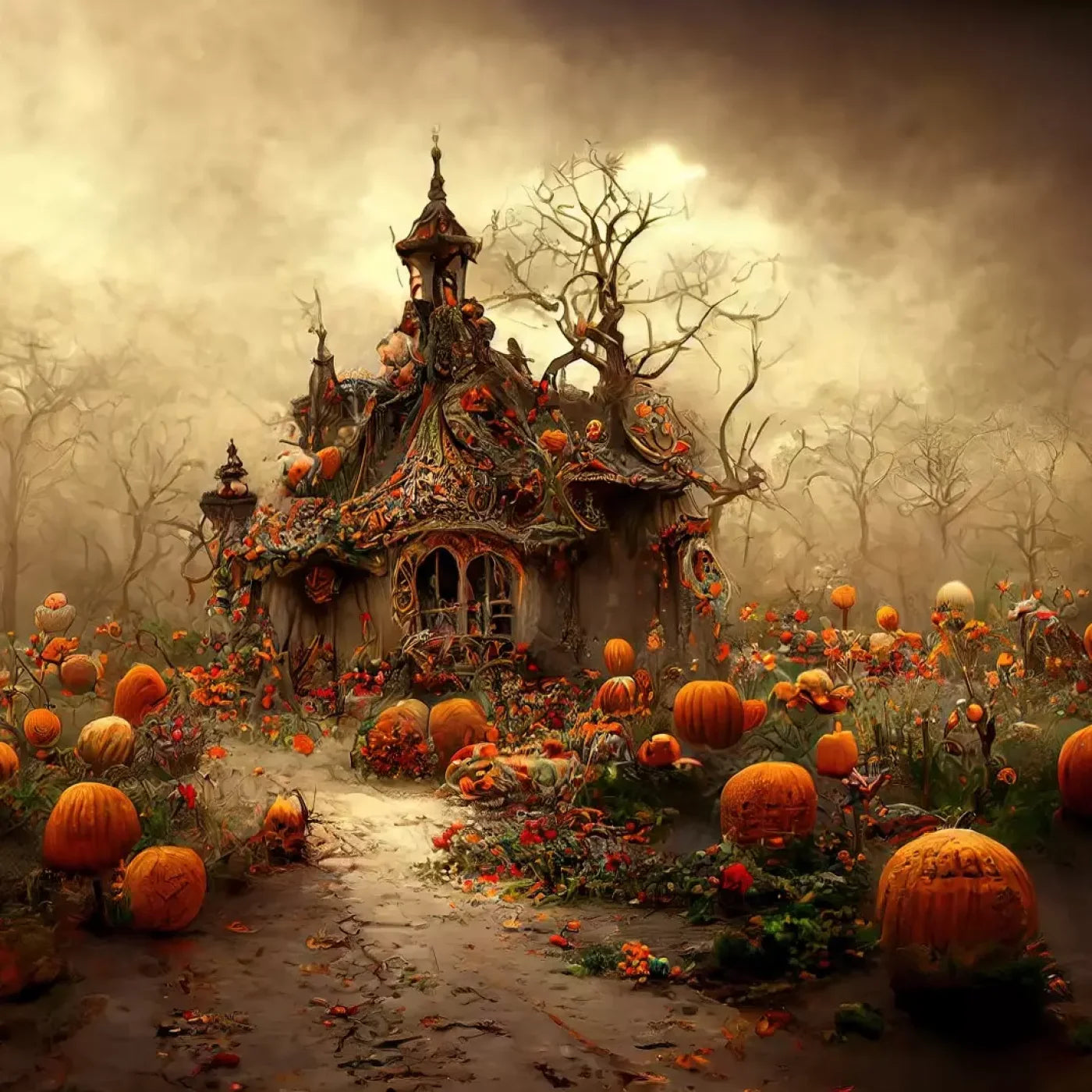Hallows Eve 10’X10’ Ultracloth (120 X Inch) Backdrop