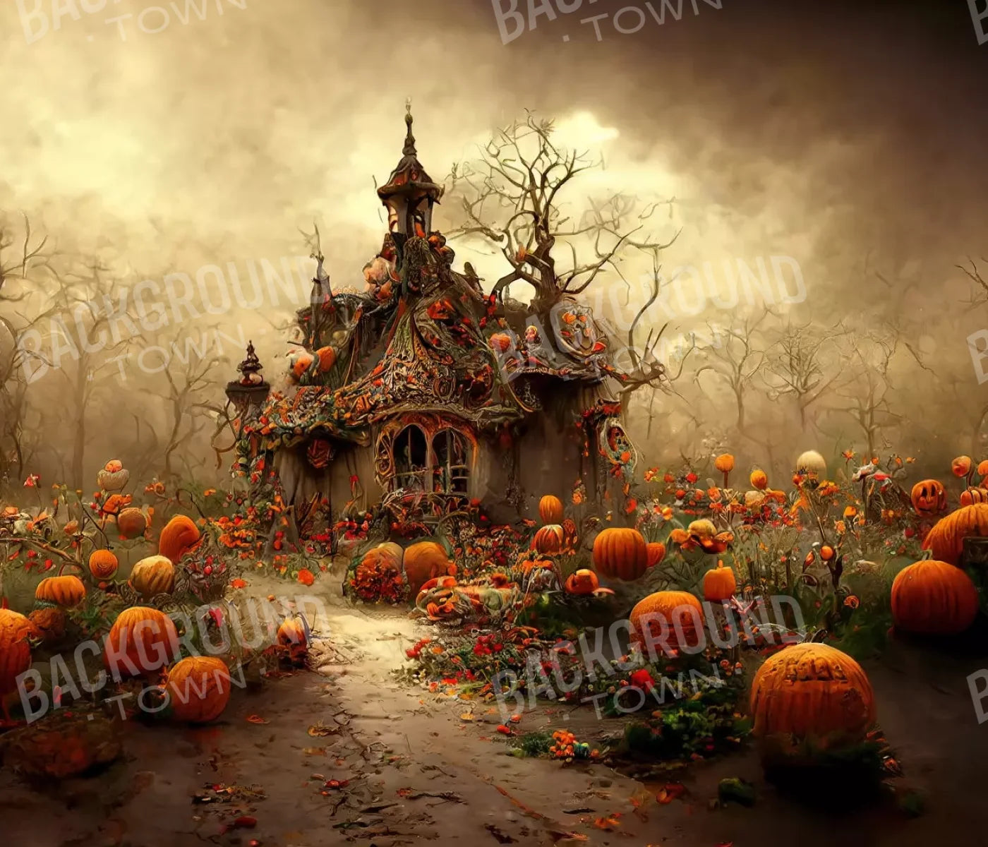 Hallows Eve 12’X10’ Ultracloth (144 X 120 Inch) Backdrop