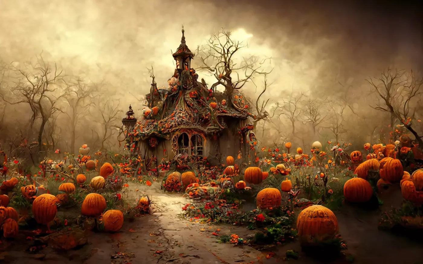 Hallows Eve 14’X9’ Ultracloth (168 X 108 Inch) Backdrop